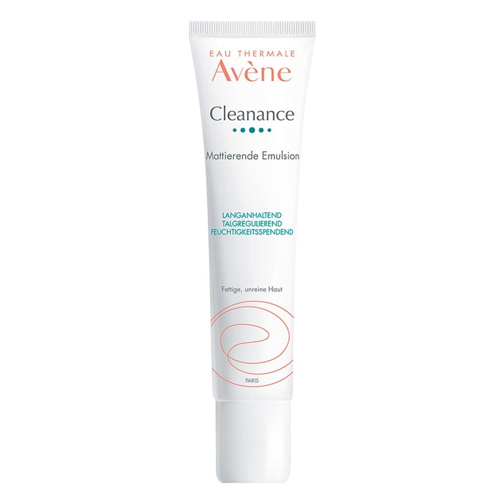 Das Produktfoto zeigt Avene Cleanance Mattierende Emulsion (40 ml) PZN 16046464