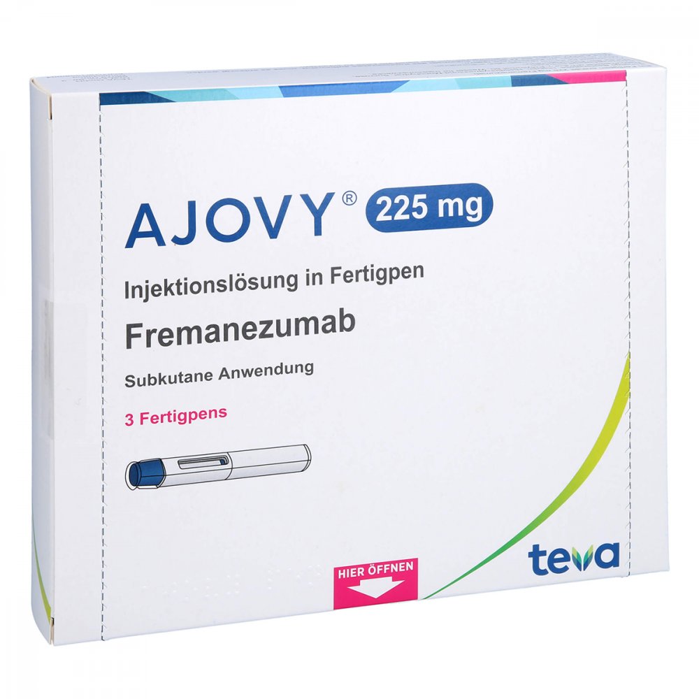 Ajovy 225 Mg Injektionslösung I.E.Fertigpen (3 stk)