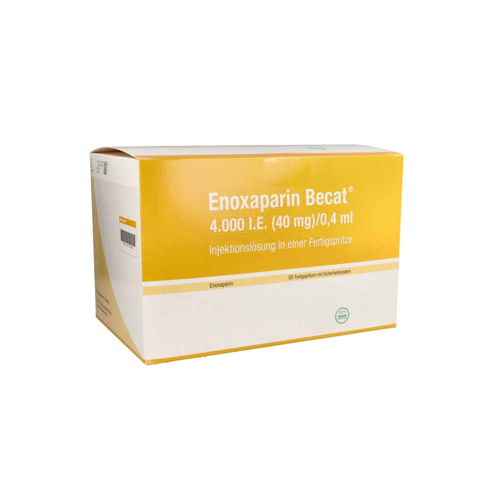 Enoxaparin Becat 4.000 I.E. 40mg/0,4ml Ilo Fs+Si.S (50 stk)