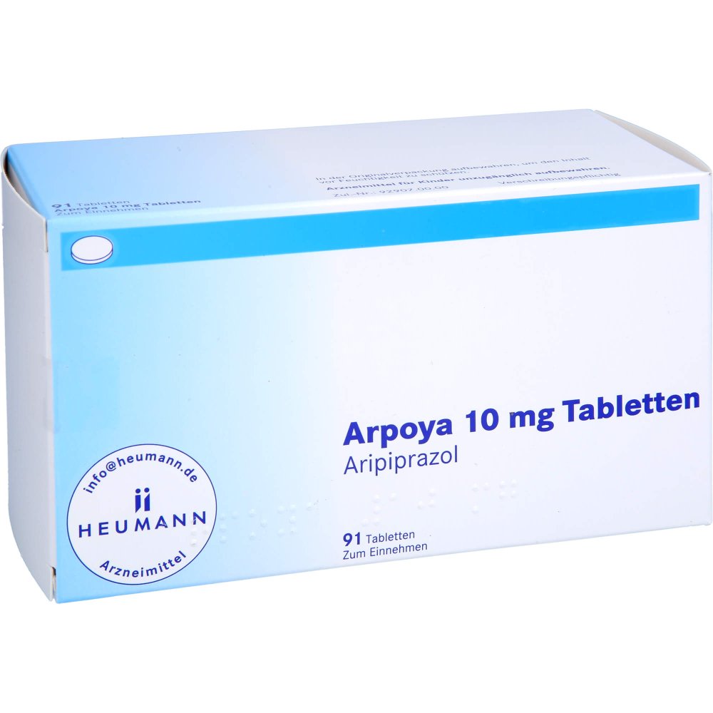 Das Produktfoto zeigt Arpoya 10 Mg Tabletten (91 stk) PZN 16197743
