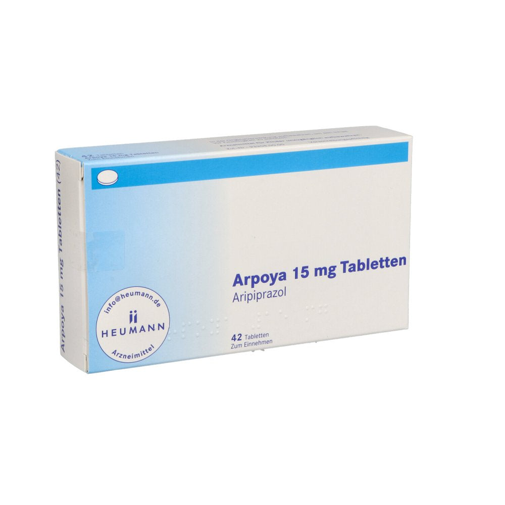 Das Produktfoto zeigt Arpoya 15 Mg Tabletten (42 stk) PZN 16197766