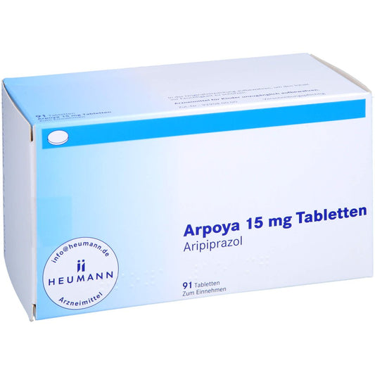 Das Produktfoto zeigt Arpoya 15 Mg Tabletten (91 stk) PZN 16197789