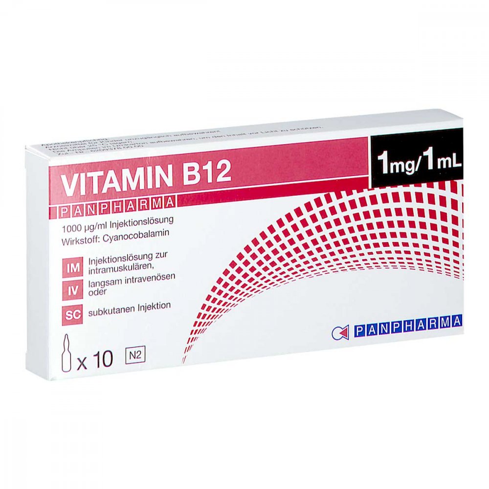 Vitamin B12 Panpharma 1000 Μg/Ml Injektionslsg. (10X1 ml)