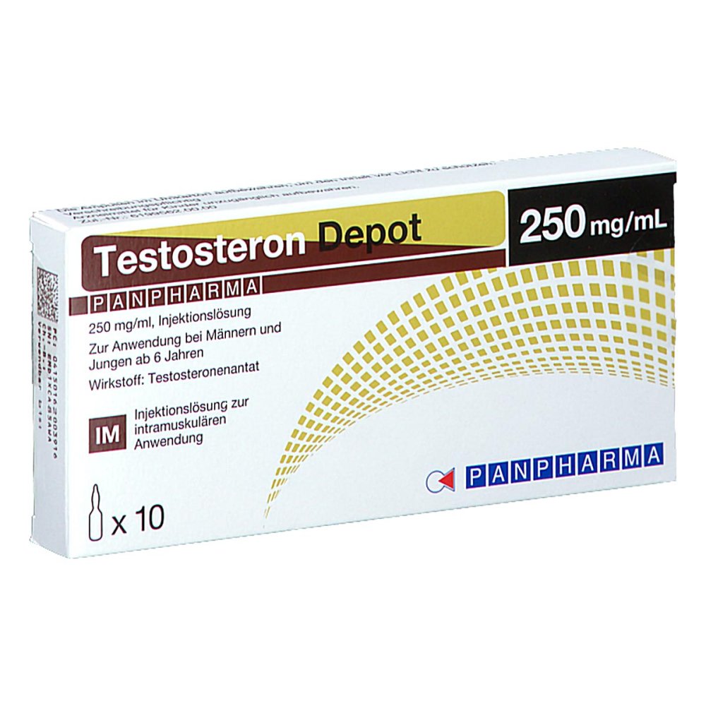 Testosteron Depot Panpharma 250 Mg/Ml Inj.-L.Amp. (10X1 ml)