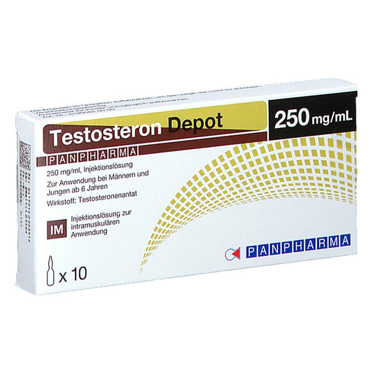 Testosteron Depot Panpharma 250 Mg/Ml Inj.-L.Amp. (10X1 ml)
