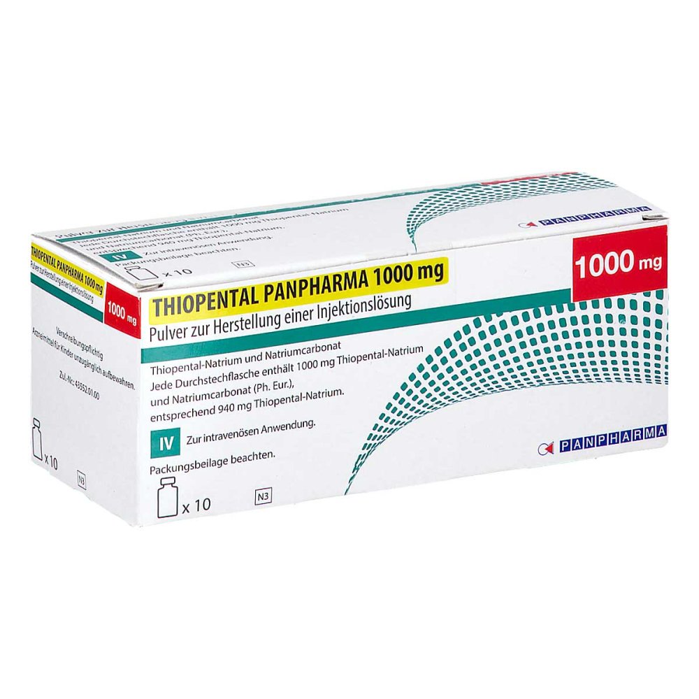 Thiopental Panpharma 1000 Mg Plv.Z.Her.E.Inj.-Lsg. (10 stk)