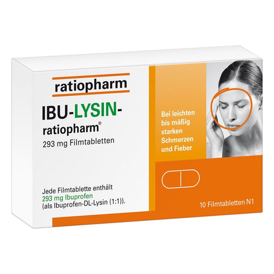 Ibu-Lysin-Ratiopharm 293 Mg Filmtabletten (10 stk)