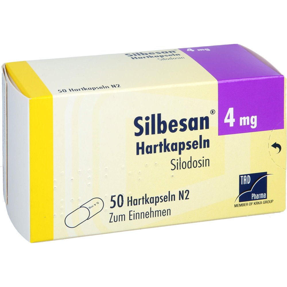 Das Produktfoto zeigt Silbesan 4 Mg Hartkapseln (50 stk) PZN 16205951