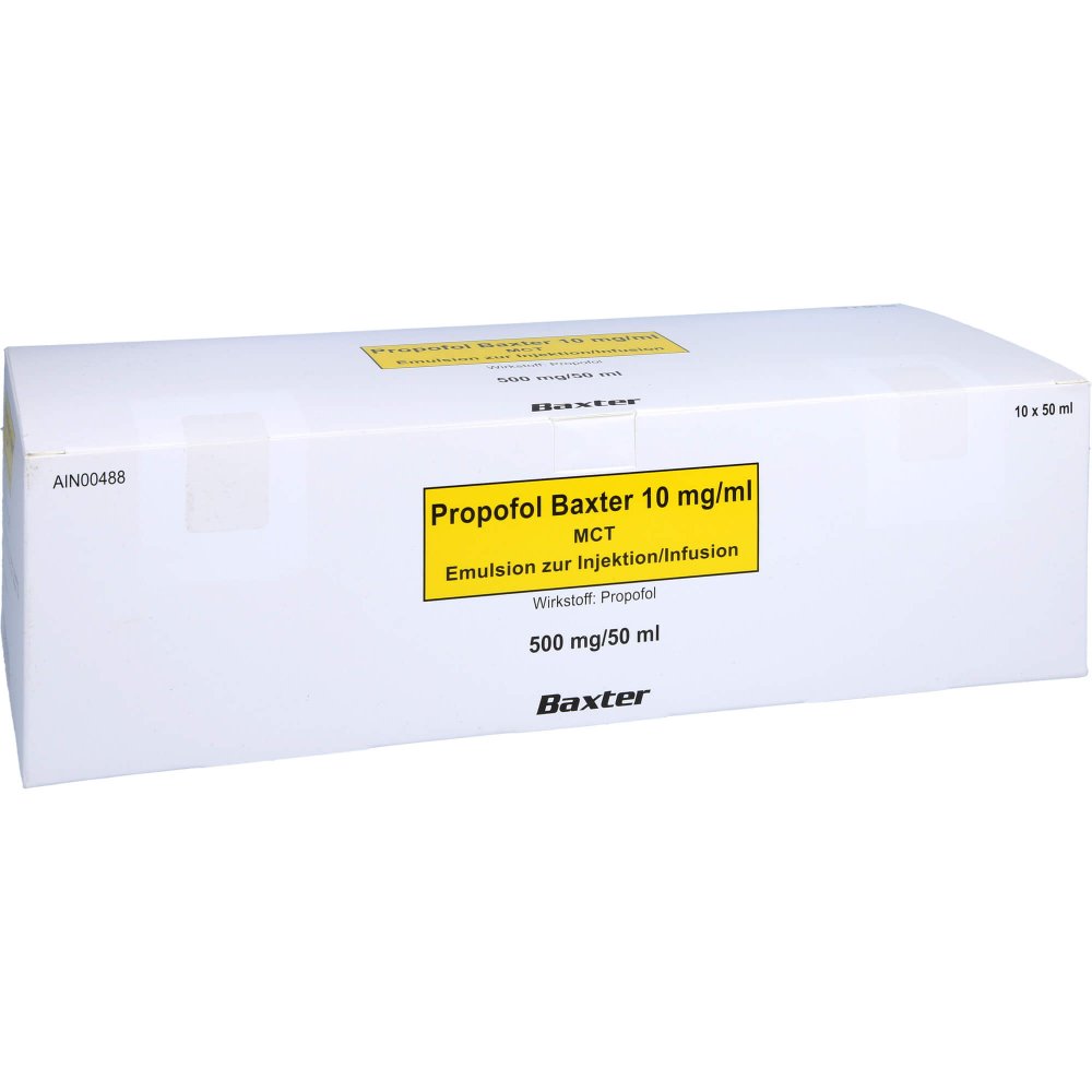 Propofol Baxter 10 Mg/Ml Mct Emul.Z.Inj./Inf.Dsfl. (10X50 ml)