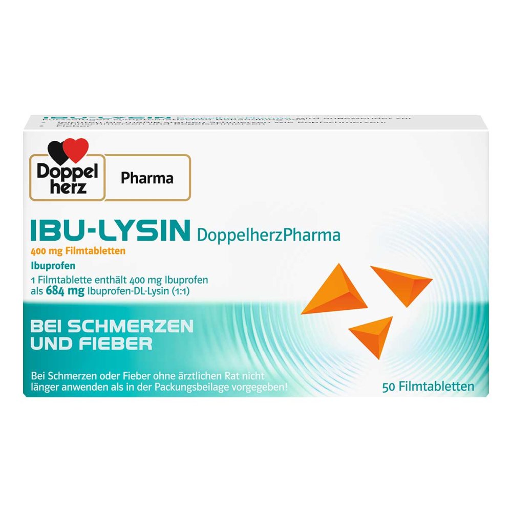 Ibu-Lysin Doppelherzpharma 400 Mg Filmtabletten (50 stk)