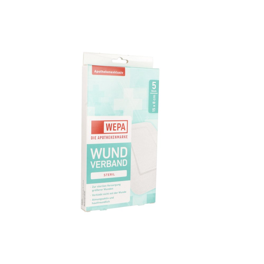 Wepa Wundverband 8x15 Cm Steril (5 stk)