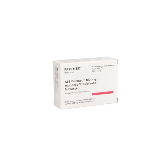 Das Produktfoto zeigt Ass Fairmed 100 Mg Magensaftres.Tabletten (100 stk) PZN 16236302