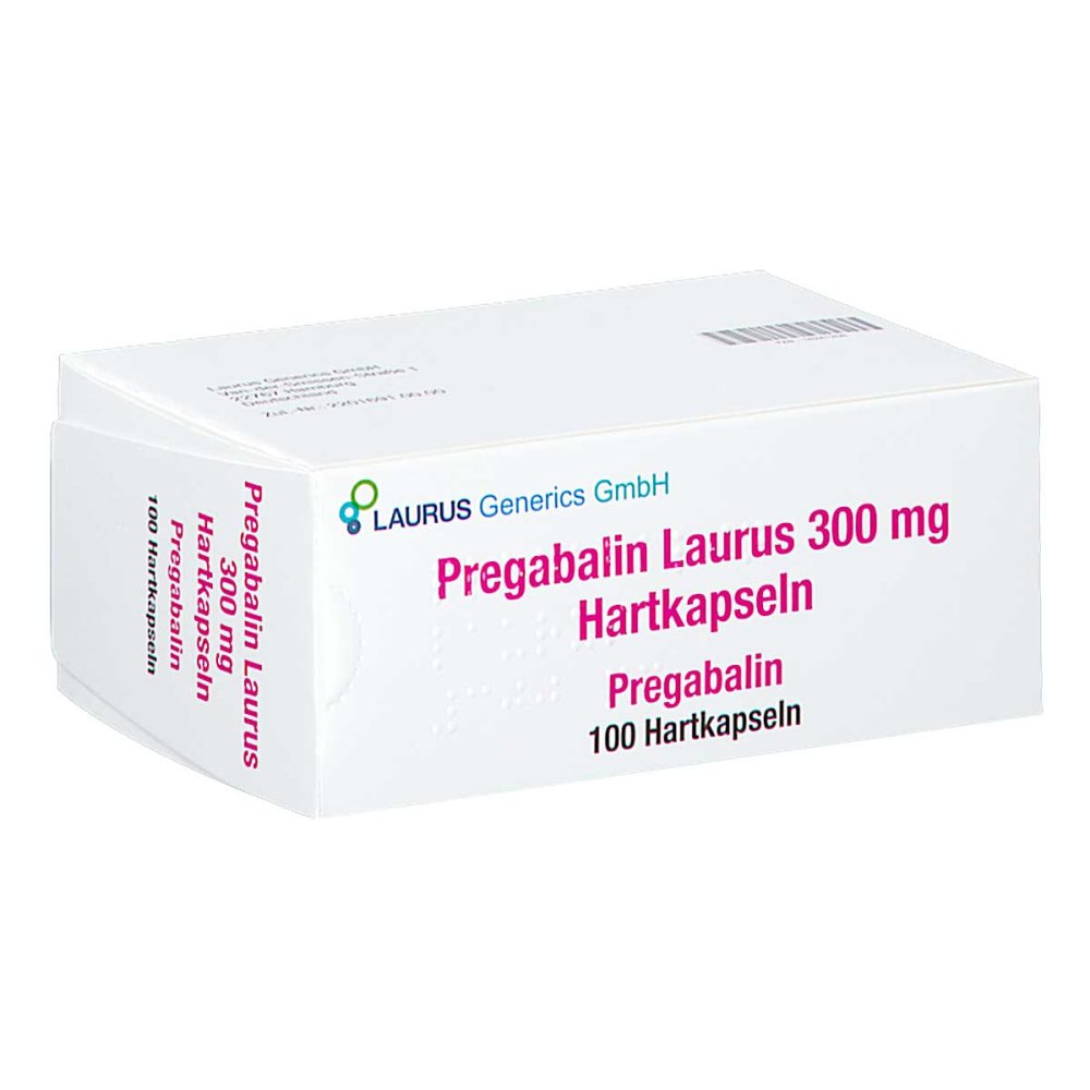 Das Produktfoto zeigt Pregabalin Laurus 300 Mg Hartkapseln (100 stk) PZN 16241208