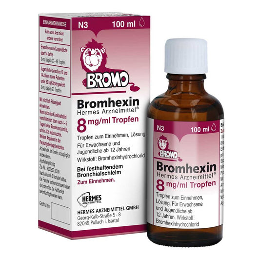 Bromhexin Hermes Arzneimittel 8 Mg/Ml Tropfen (100 ml)