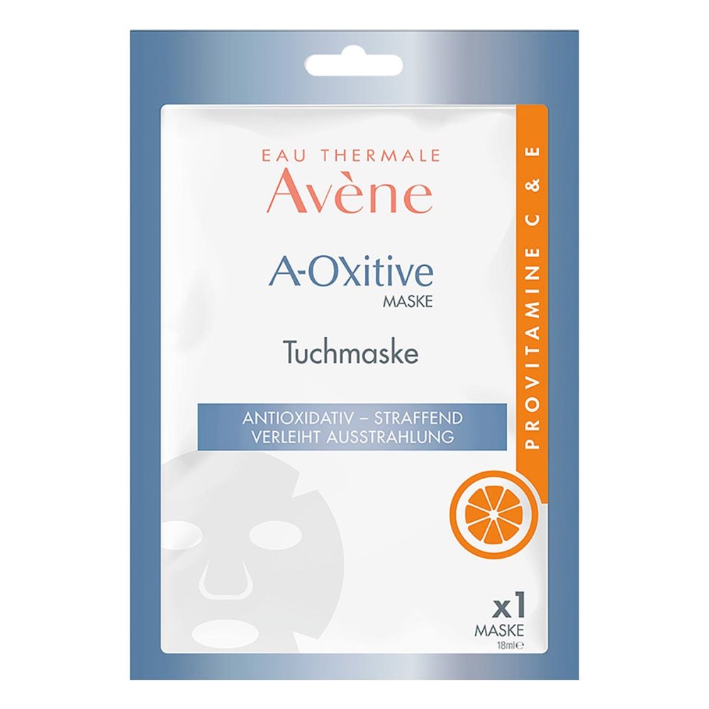 Das Produktfoto zeigt Avene A-Oxitive Tuchmaske (18 ml) PZN 16355544