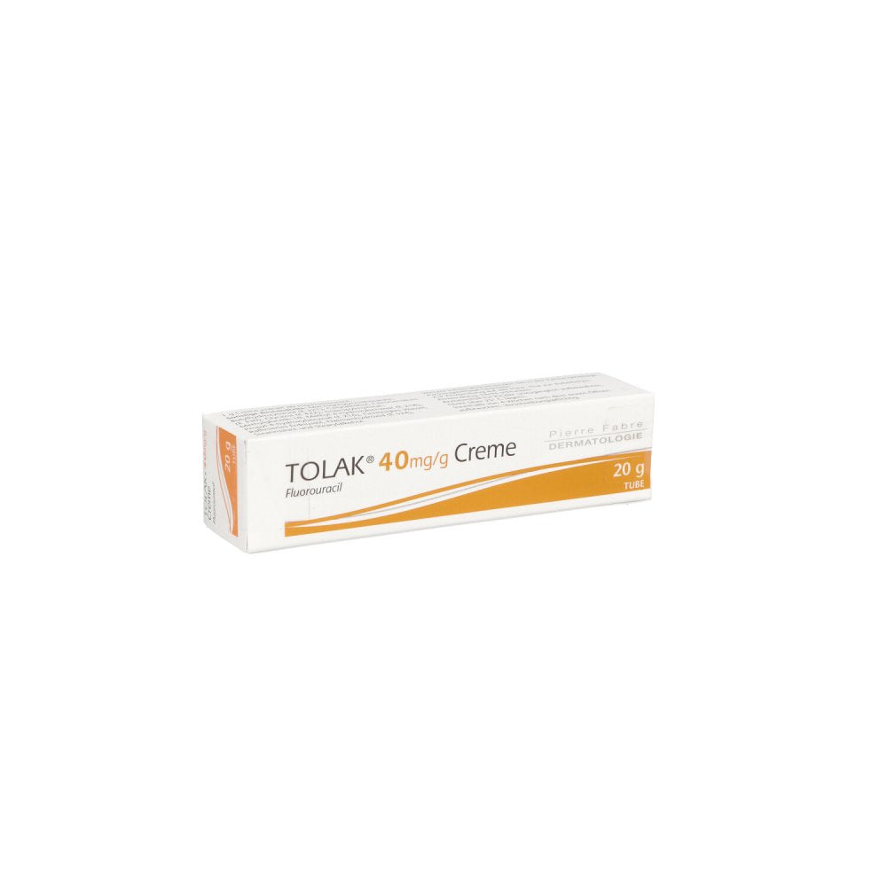 Das Produktfoto zeigt Tolak 40 Mg/G Creme (20 g) PZN 16355573