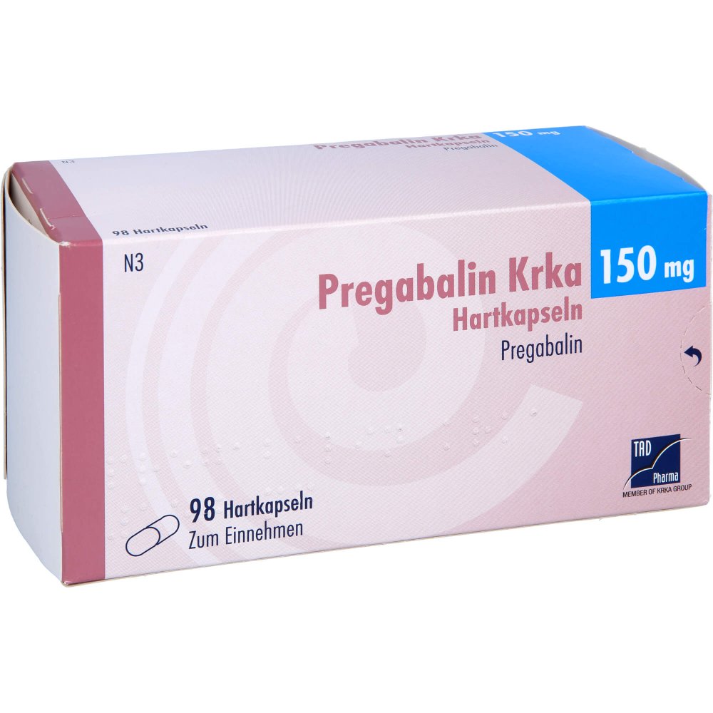 Pregabalin Krka 150 Mg Hartkapseln (98 stk)