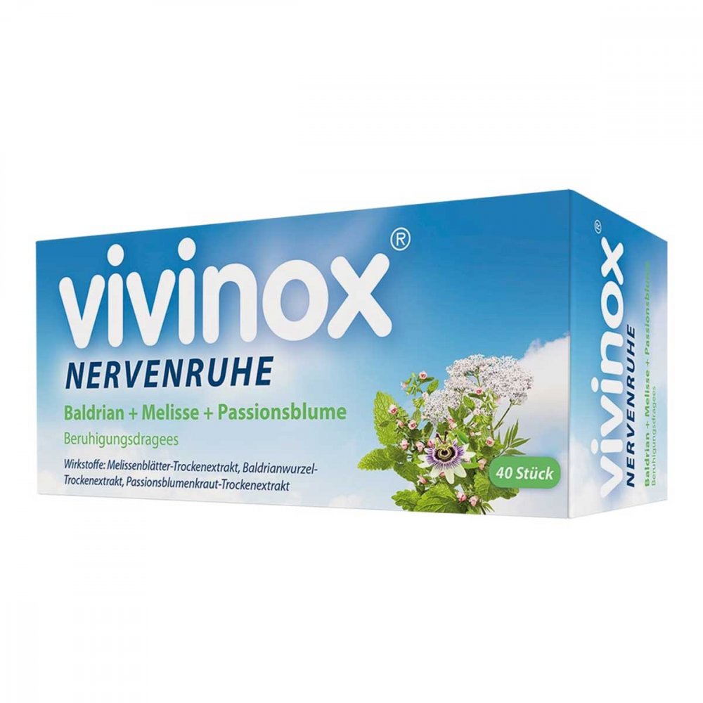 Vivinox Nervenruhe Baldr.+Mel.+Passion.Beruh.Drag. (40 stk)