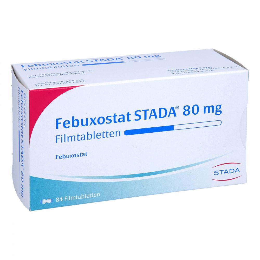 Febuxostat Stada 80 Mg Filmtabletten (84 stk)