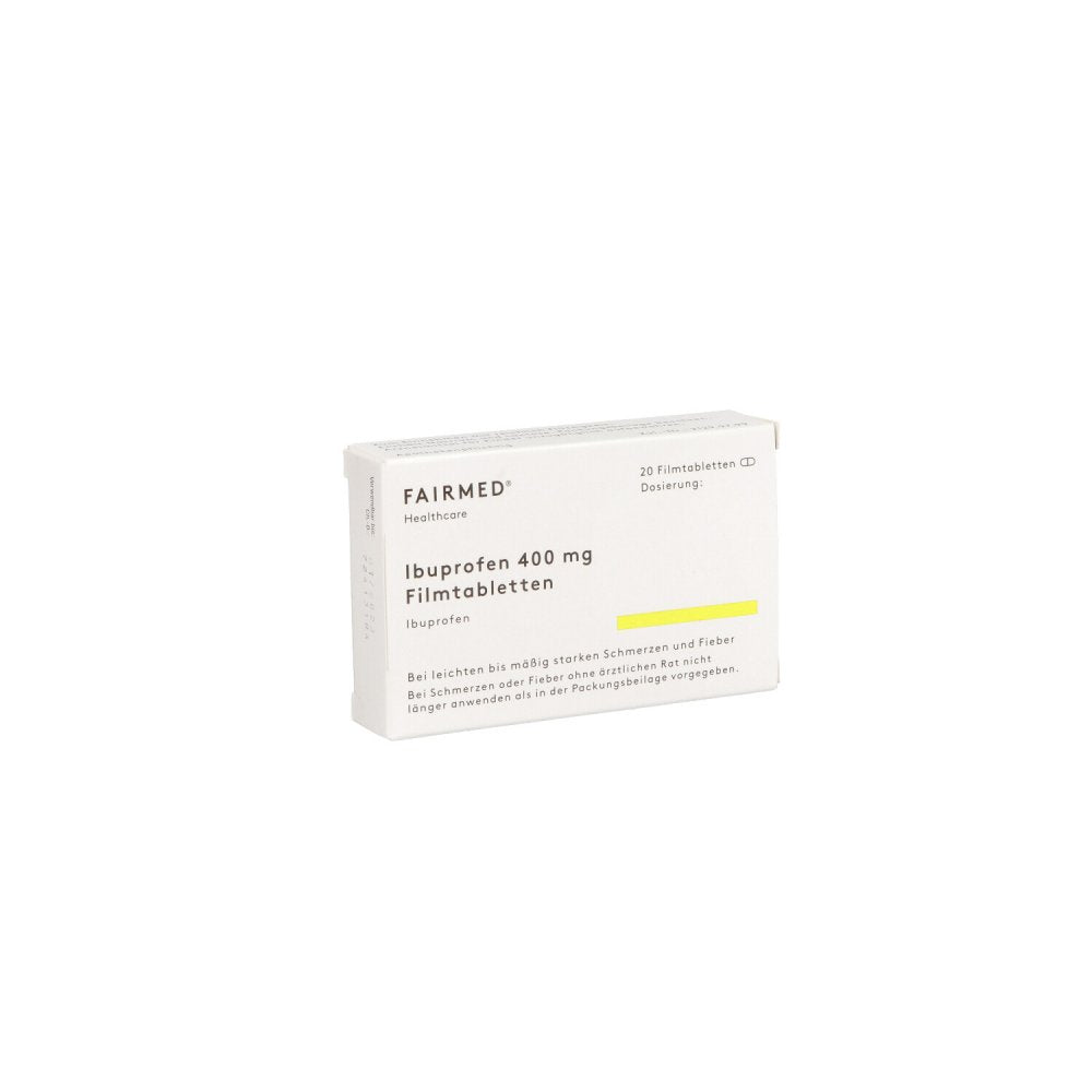 Das Produktfoto zeigt Ibuprofen 400 Mg Filmtabletten (20 stk) PZN 16397301