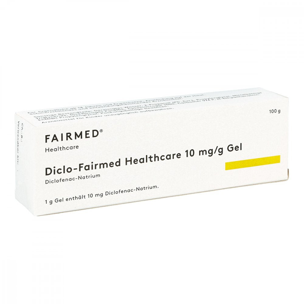 Das Produktfoto zeigt Diclo-Fairmed Healthcare 10 Mg/G Gel (100 g) PZN 16500118