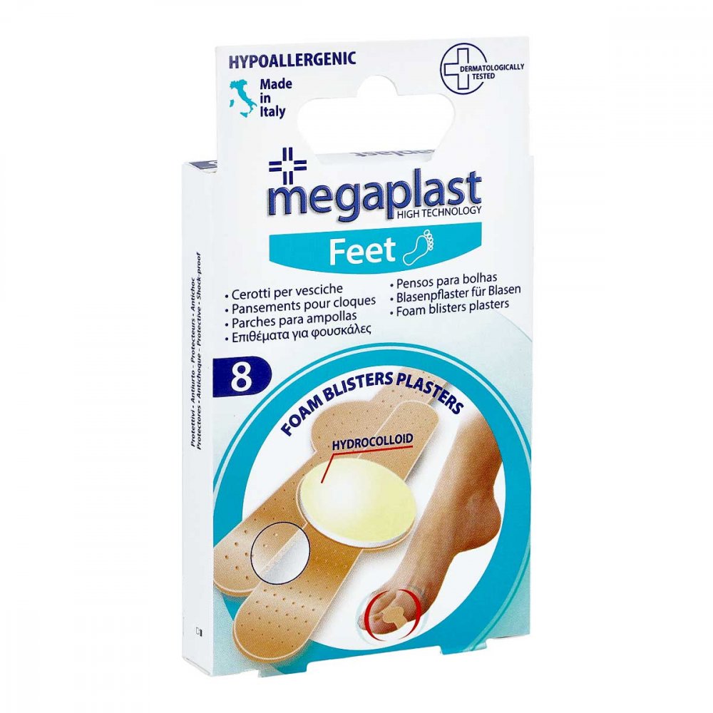 Das Produktfoto zeigt Blasenpflaster Hydrocolloid 20 Mm Megaplast (8 stk) PZN 16500443