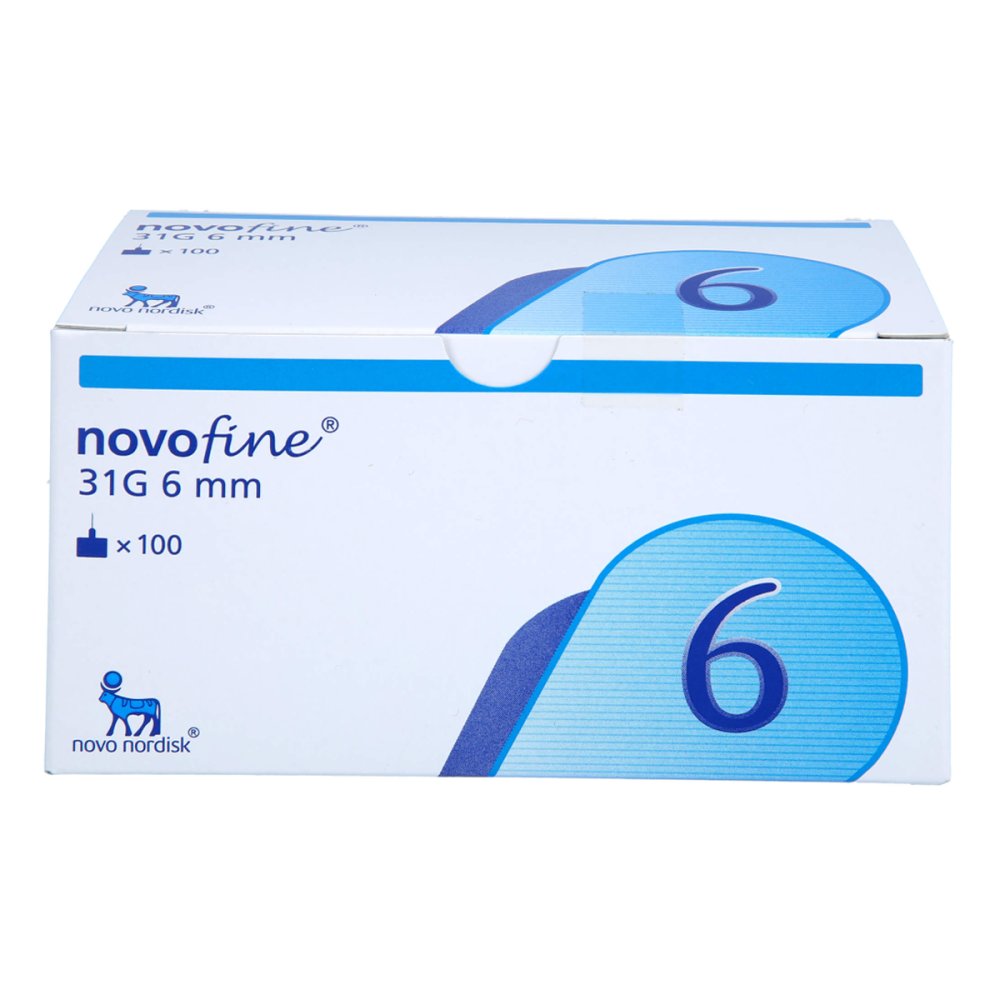 Das Produktfoto zeigt Novofine Nadeln 31 G 0,25x6 Mm (100 stk) PZN 16509616