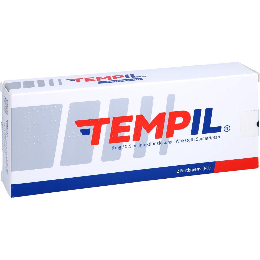 Das Produktfoto zeigt Tempil 6 Mg/0,5 Ml Inj.-Lsg.In Einem Fertigpen (2 stk) PZN 16528447