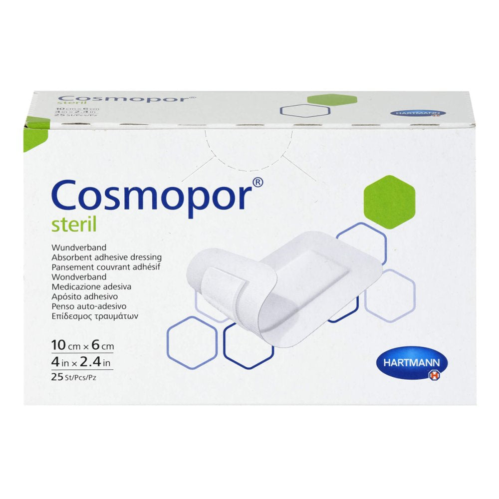 Das Produktfoto zeigt Cosmopor Steril Wundverband 6x10 Cm (25 stk) PZN 16529197