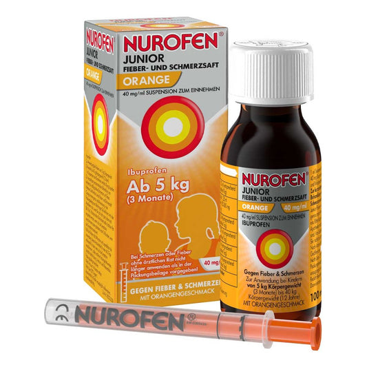Nurofen Junior Fieber-U.Schmerzsaft Oran.40 Mg/Ml (100 ml)