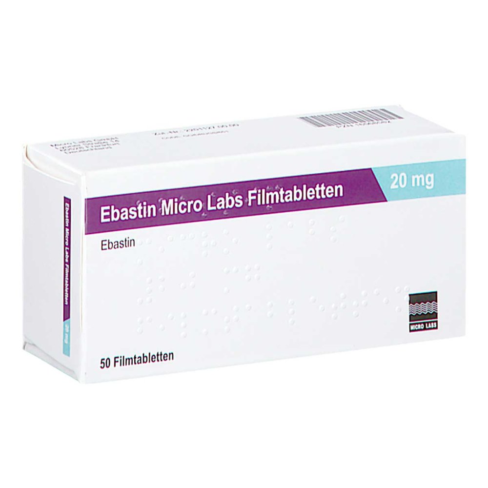 Ebastin Micro Labs 20 Mg Filmtabletten (50 stk)