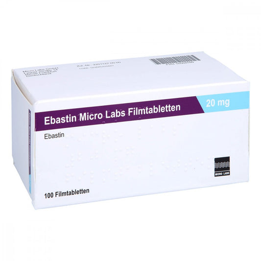 Ebastin Micro Labs 20 Mg Filmtabletten (100 stk)