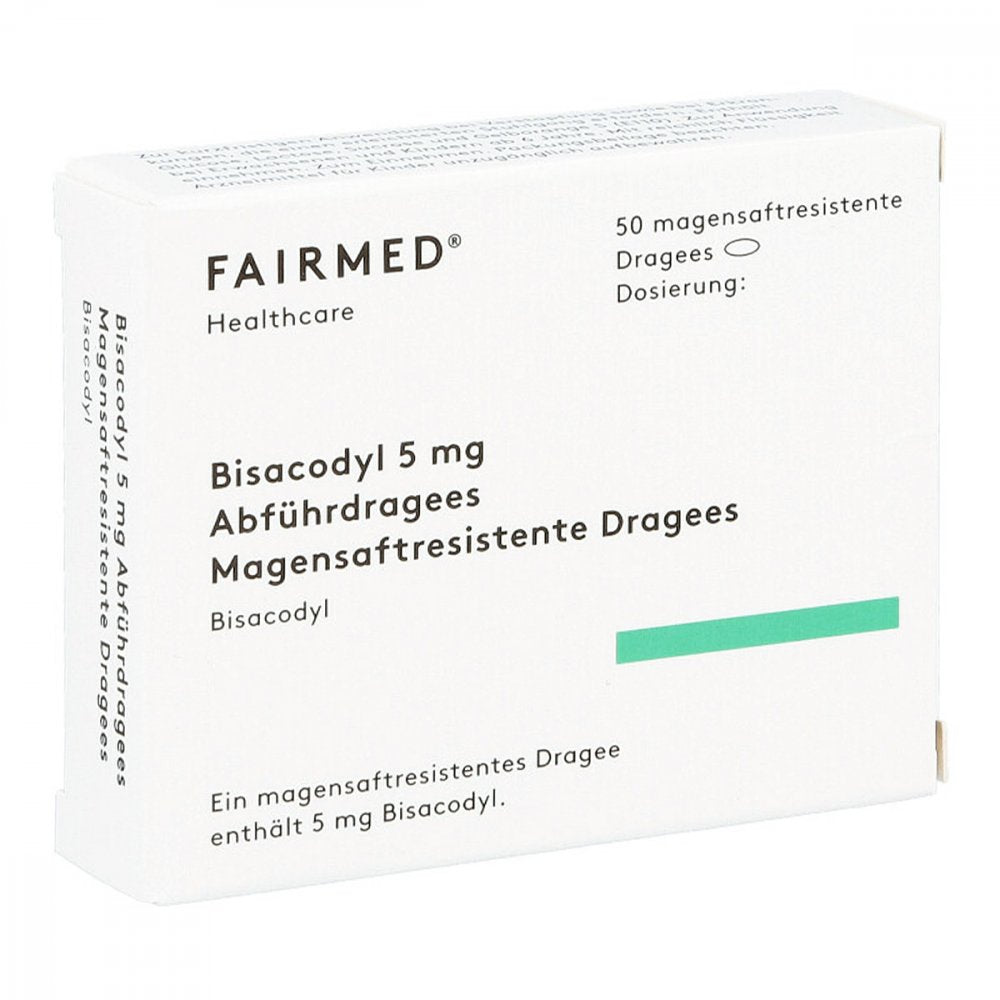 Das Produktfoto zeigt Bisacodyl 5 Mg Dragees Magensaftresistente Dragees (50 stk) PZN 16580790