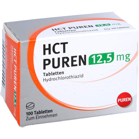 Das Produktfoto zeigt Hct Puren 12,5 Mg Tabletten (100 stk) PZN 16583908