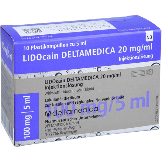 Lidocain Deltamedica 20 Mg/Ml Inj.-Lsg.Plastikamp. (10X5 ml)