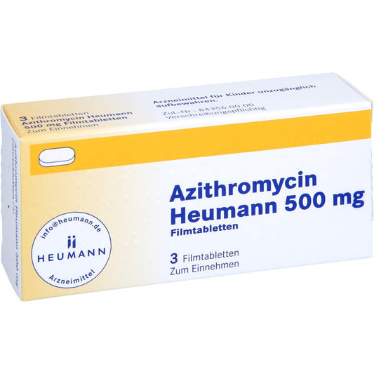 Azithromycin Heumann 500 Mg Filmtabletten (3 stk)