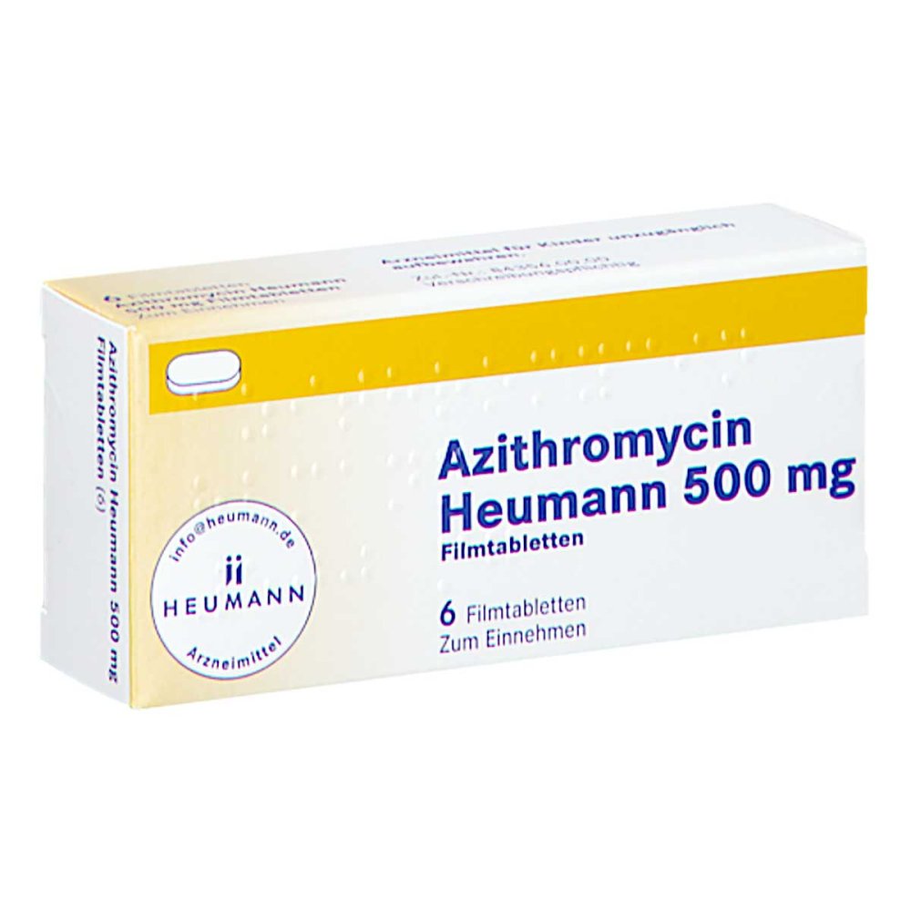 Azithromycin Heumann 500 Mg Filmtabletten (6 stk)