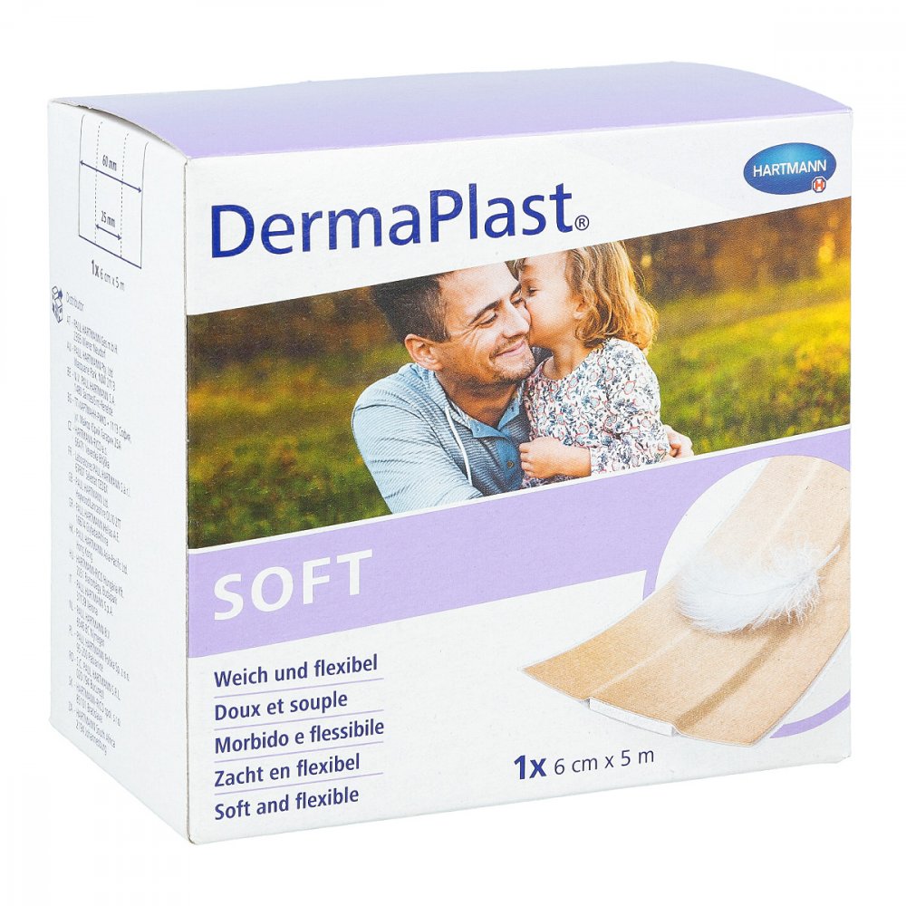 Dermaplast Soft Pflaster 6 Cmx5 M (1 stk)