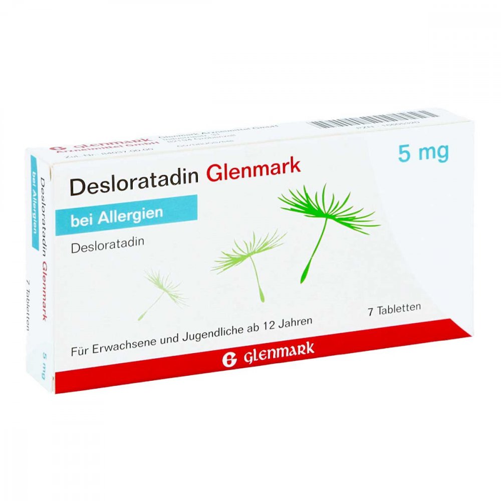 Desloratadin Glenmark 5 Mg Tabletten (7 stk)