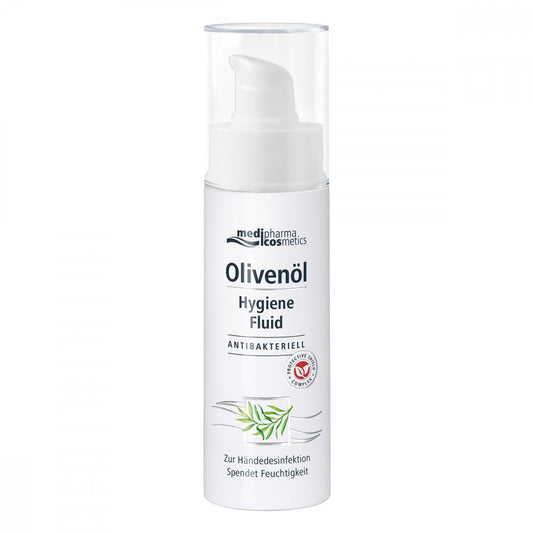 Das Produktfoto zeigt Olivenöl Hygiene Fluid (30 ml) PZN 16624843