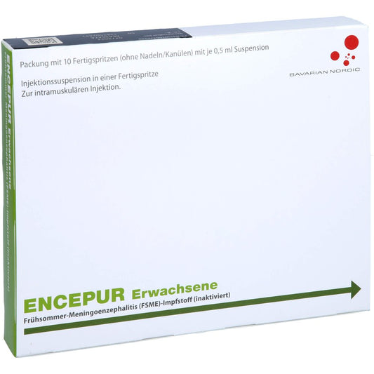 Das Produktfoto zeigt Encepur Erwachsene Fertigspritzen (10 stk) PZN 16632624