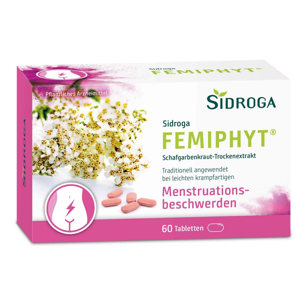 Das Produktfoto zeigt Sidroga Femiphyt 250 Mg Filmtabletten (60 stk) PZN 16653224