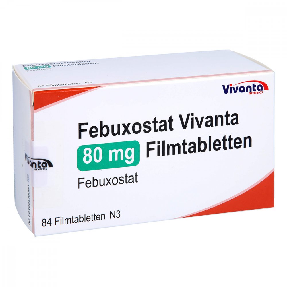 Febuxostat Vivanta 80 Mg Filmtabletten (84 stk)