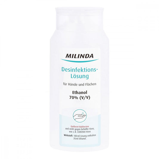 Das Produktfoto zeigt Milinda Hände Desinfektions-Lösung (300 ml) PZN 16681551