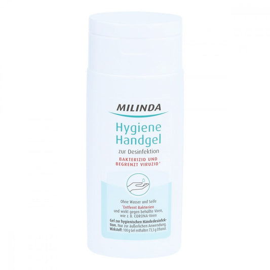 Das Produktfoto zeigt Milinda Hygiene Handgel (50 ml) PZN 16681574