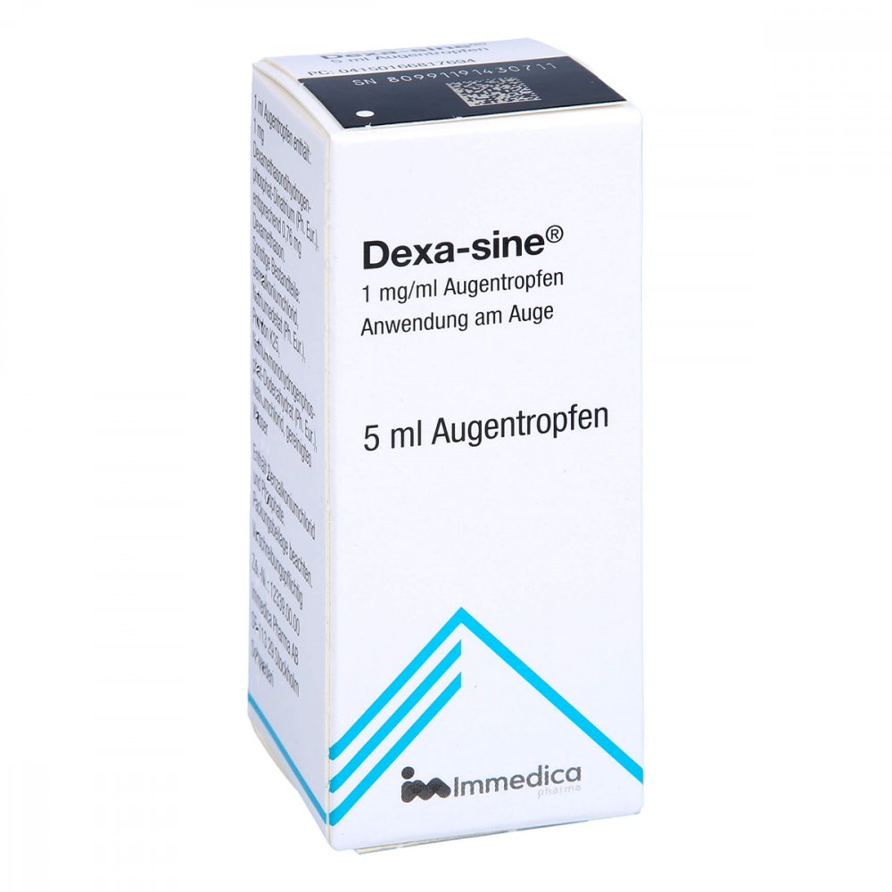 Das Produktfoto zeigt Dexa-Sine 1 Mg/Ml Augentropfen (5 ml) PZN 16681769