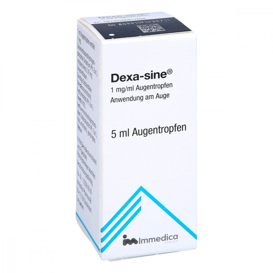 Das Produktfoto zeigt Dexa-Sine 1 Mg/Ml Augentropfen (5 ml) PZN 16681769