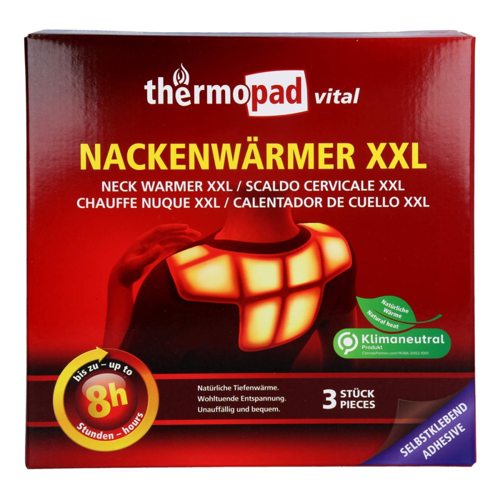 Das Produktfoto zeigt Thermopad Nackenwärmer Xxl (3 stk) PZN 16685023