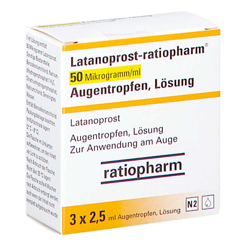 Latanoprost-Ratiopharm 50 Mikrogramm/Ml Atr Lösung (3X2.5 ml)