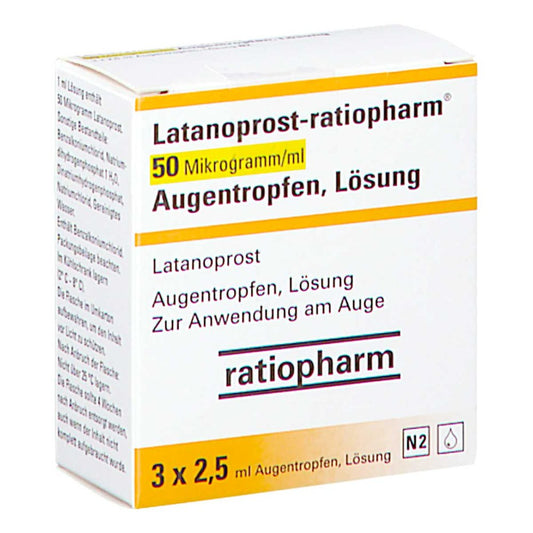 Latanoprost-Ratiopharm 50 Mikrogramm/Ml Atr Lösung (3X2.5 ml)